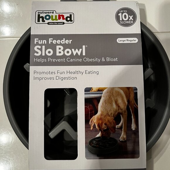 Fun Feeder Slo Bowl - Prevents Canine Obesity & Bloat (large/new) (dog bowl) - Picture 12 of 12